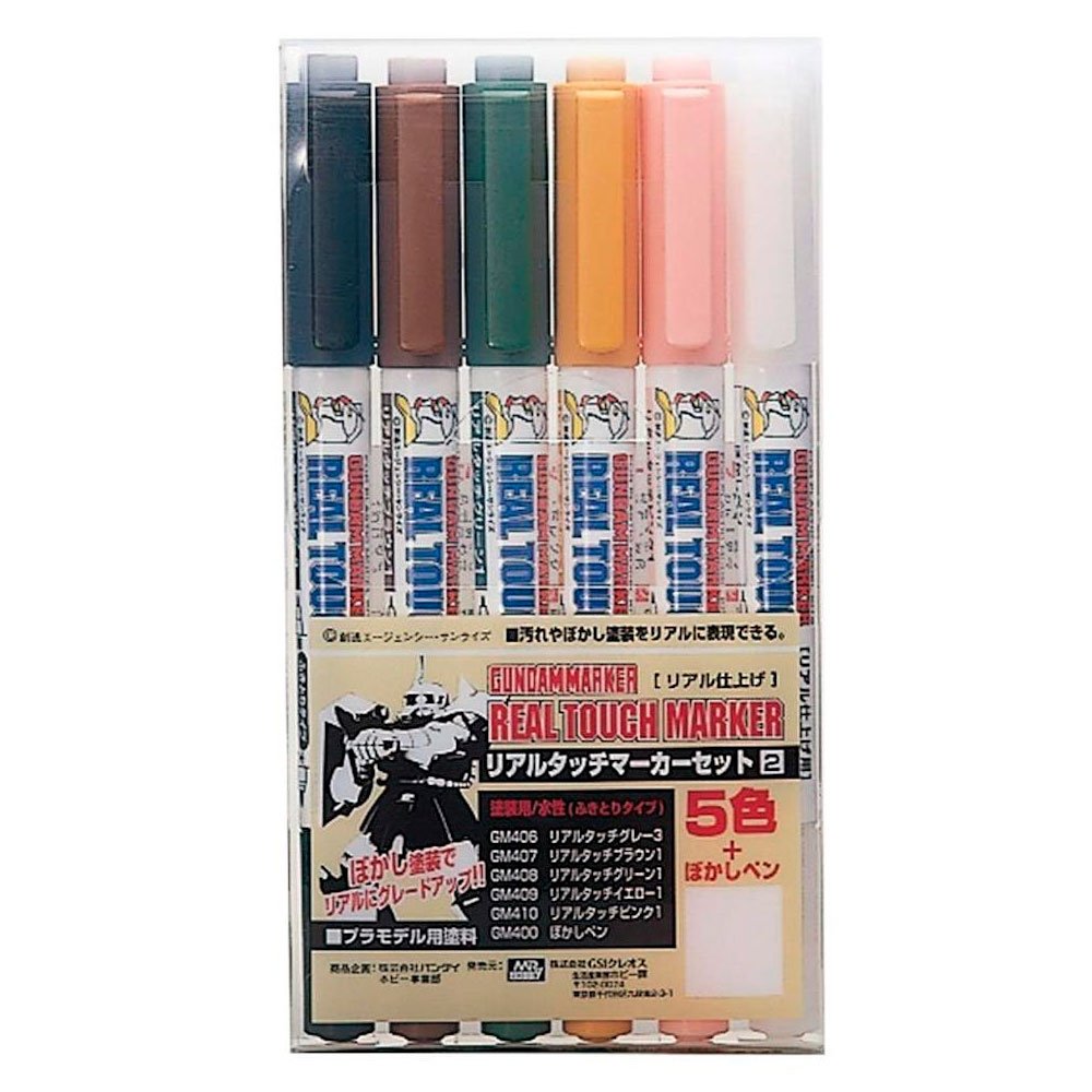 MR HOBBY REAL TOUCH MARKER SET 2 (PACK DE 6) MR HOBBY REAL TOUCH MARKER SET 2 (PACK DE 6)